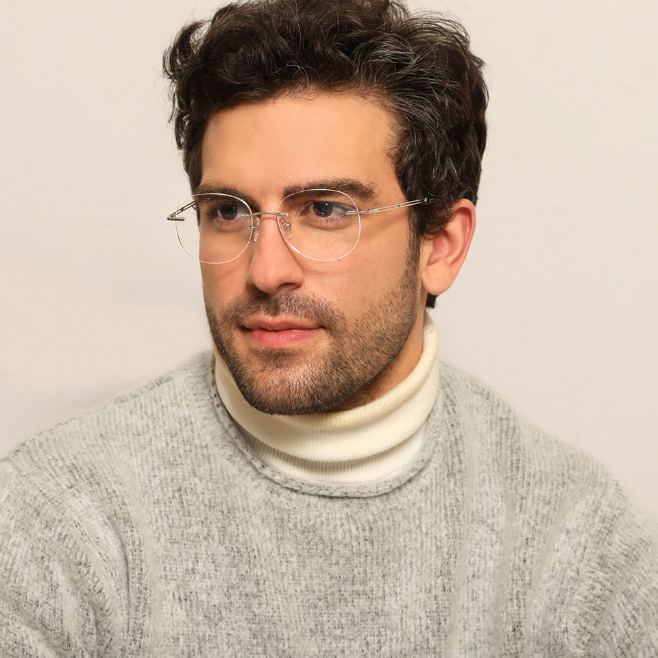 Rimless Eyeglasses-Frame Round--EG Rimless Eyeglasses-Frame Round--EG