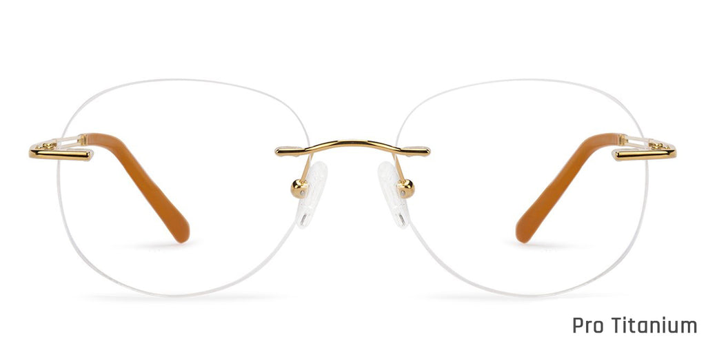 Rimless Eyeglasses-Frame Round--EG Rimless Eyeglasses-Frame Round--EG