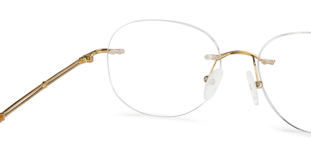 Rimless Eyeglasses-Frame Round--EG Rimless Eyeglasses-Frame Round--EG