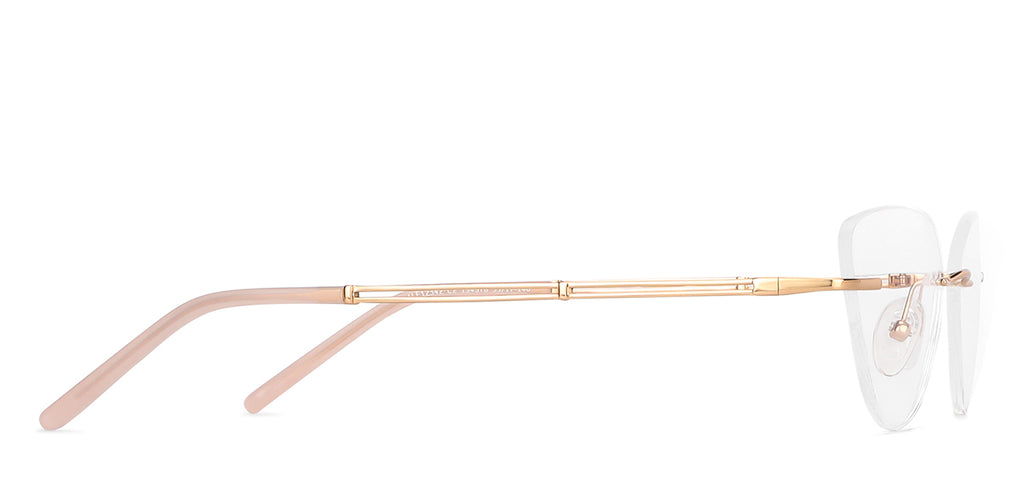 Rimless Eyeglasses-Frame Cat Eye--EG Rimless Eyeglasses-Frame Cat Eye--EG