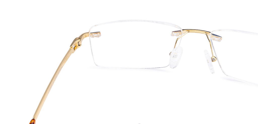 Rimless Eyeglasses-Frame Rectangle--EG Rimless Eyeglasses-Frame Rectangle--EG