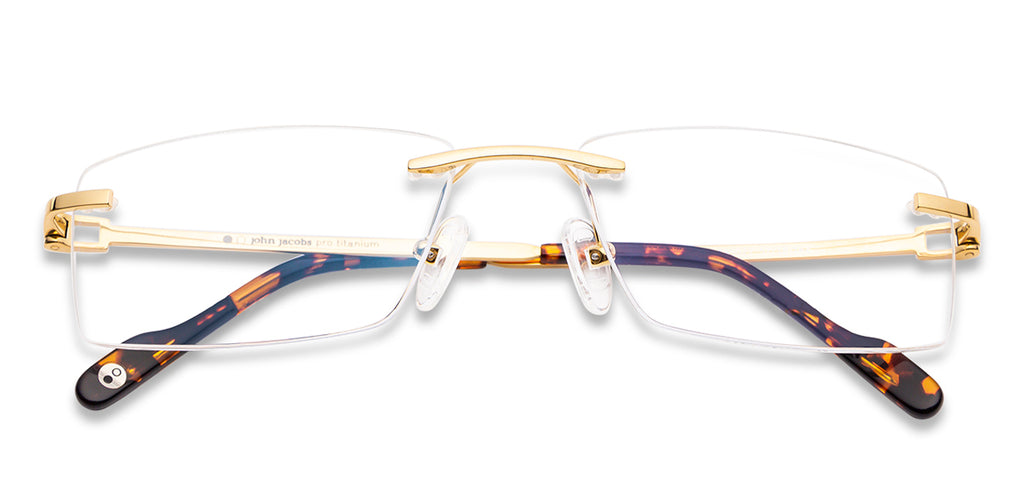 Rimless Eyeglasses-Frame Rectangle--EG Rimless Eyeglasses-Frame Rectangle--EG