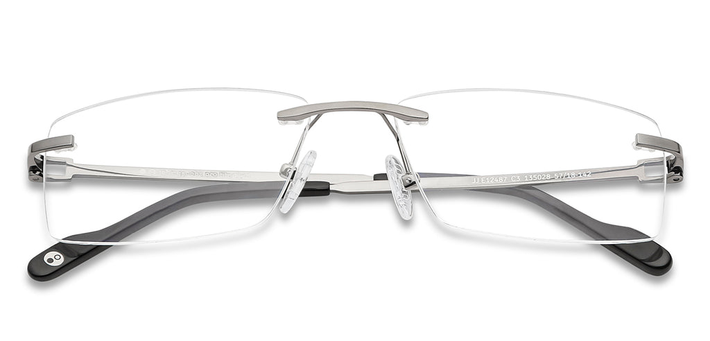 Rimless Eyeglasses-Frame Rectangle--EG Rimless Eyeglasses-Frame Rectangle--EG
