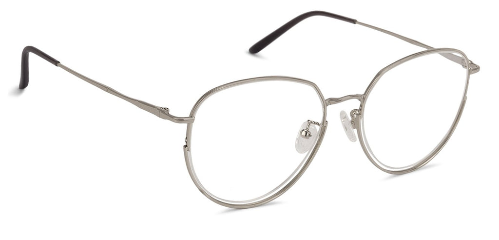 Half Rim Eyeglasses-Frame Round--EG Half Rim Eyeglasses-Frame Round--EG