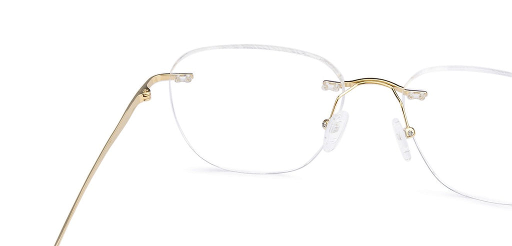 Rimless Eyeglasses-Frame Square--EG Rimless Eyeglasses-Frame Square--EG