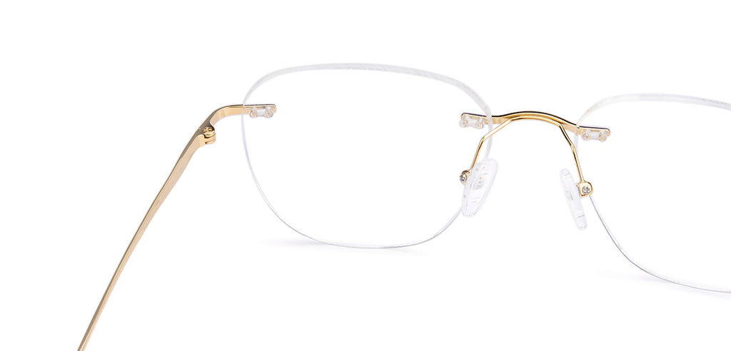 Rimless Eyeglasses-Frame Square--EG Rimless Eyeglasses-Frame Square--EG