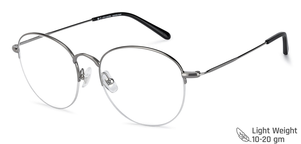 Half Rim Eyeglasses-Frame Round--EG Half Rim Eyeglasses-Frame Round--EG