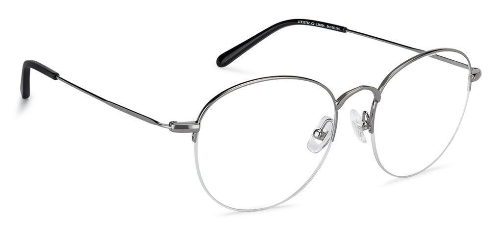 Half Rim Eyeglasses-Frame Round--EG Half Rim Eyeglasses-Frame Round--EG
