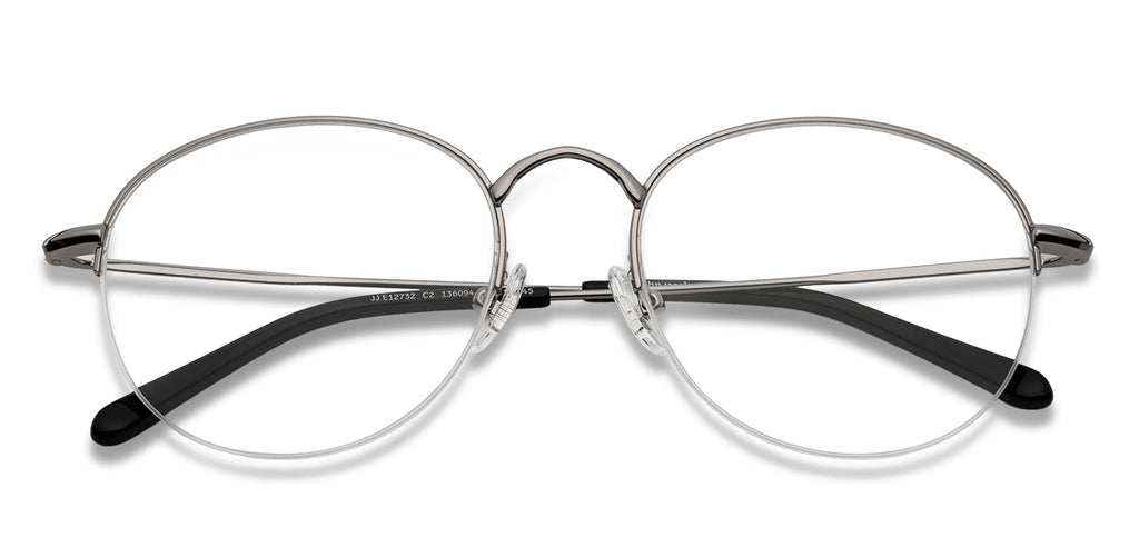 Half Rim Eyeglasses-Frame Round--EG Half Rim Eyeglasses-Frame Round--EG