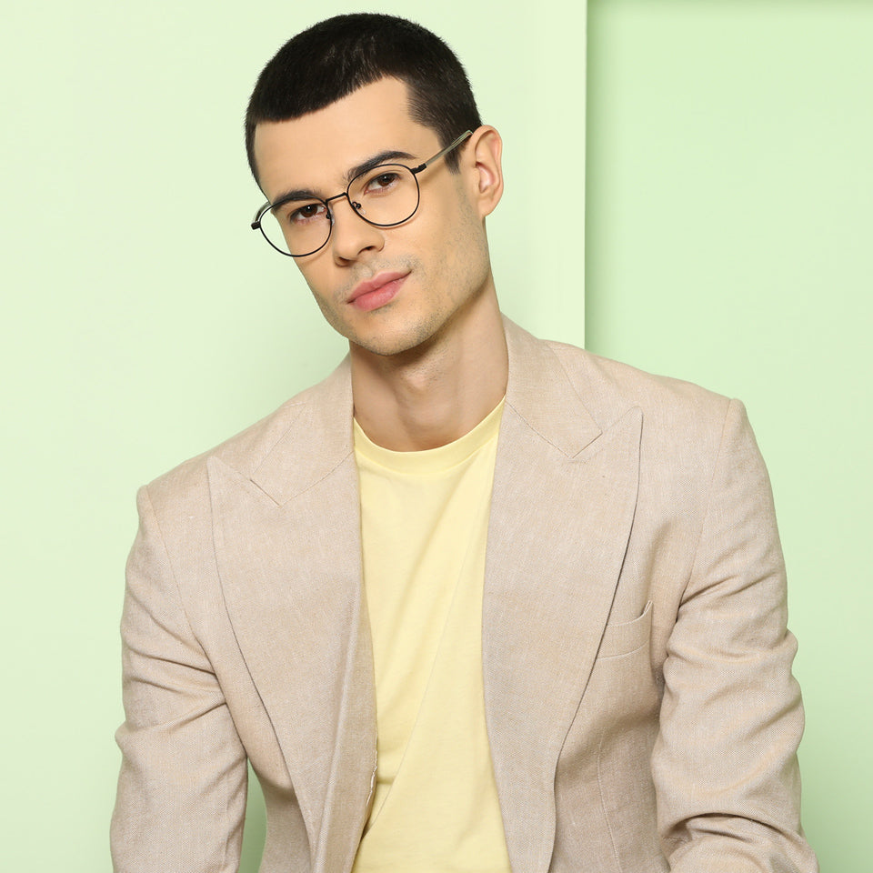 Square Eyeglasses-Frame Round--EG Square Eyeglasses-Frame Round--EG