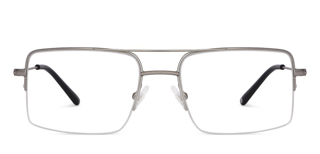 Half Rim Eyeglasses-Frame Square--EG Half Rim Eyeglasses-Frame Square--EG
