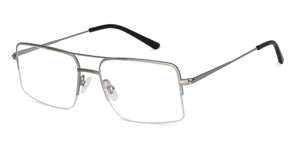 Half Rim Eyeglasses-Frame Square--EG Half Rim Eyeglasses-Frame Square--EG