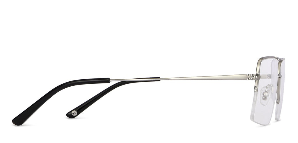 Half Rim Eyeglasses-Frame Square--EG Half Rim Eyeglasses-Frame Square--EG