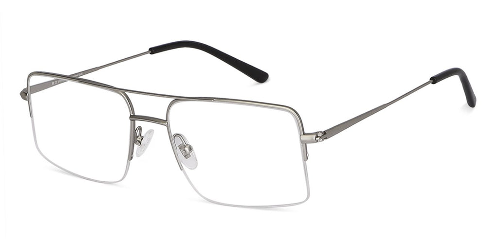 Half Rim Eyeglasses-Frame Square--EG Half Rim Eyeglasses-Frame Square--EG