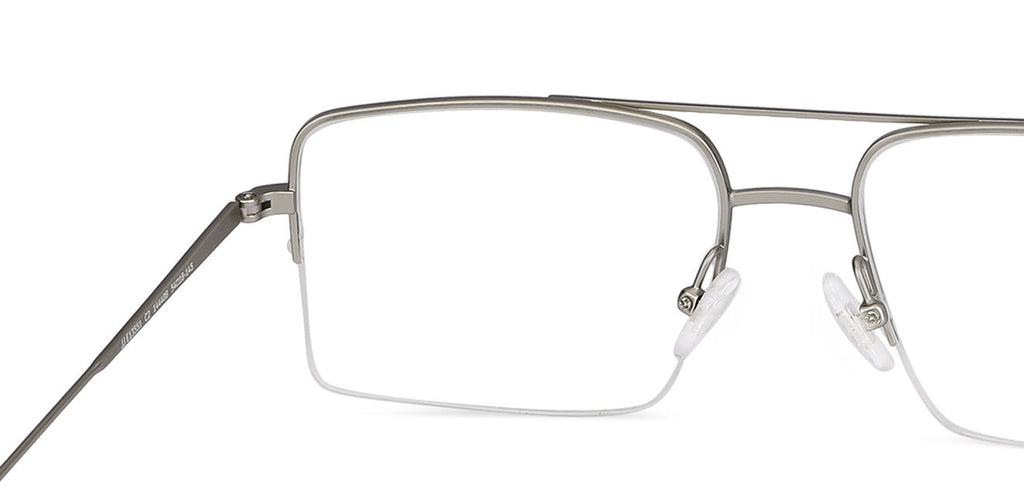 Half Rim Eyeglasses-Frame Square--EG Half Rim Eyeglasses-Frame Square--EG