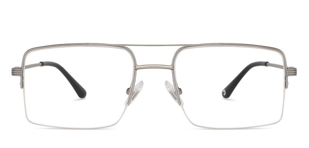 Half Rim Eyeglasses-Frame Square--EG Half Rim Eyeglasses-Frame Square--EG