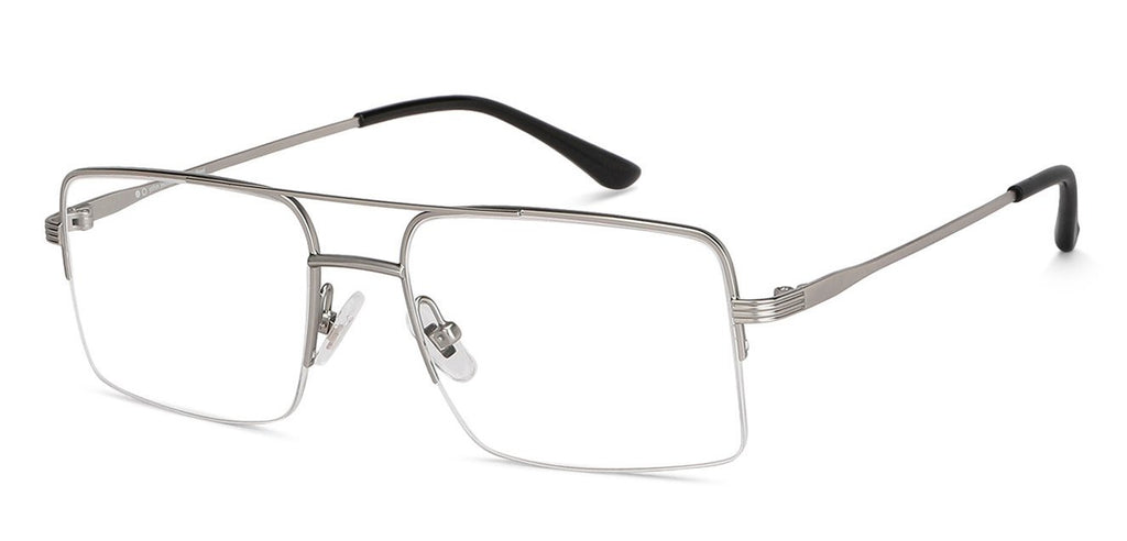 Half Rim Eyeglasses-Frame Square--EG Half Rim Eyeglasses-Frame Square--EG