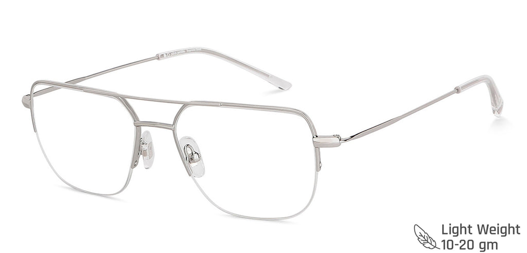 Half Rim Eyeglasses-Frame Square--EG Half Rim Eyeglasses-Frame Square--EG