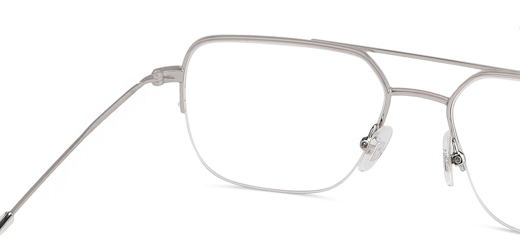 Half Rim Eyeglasses-Frame Square--EG Half Rim Eyeglasses-Frame Square--EG