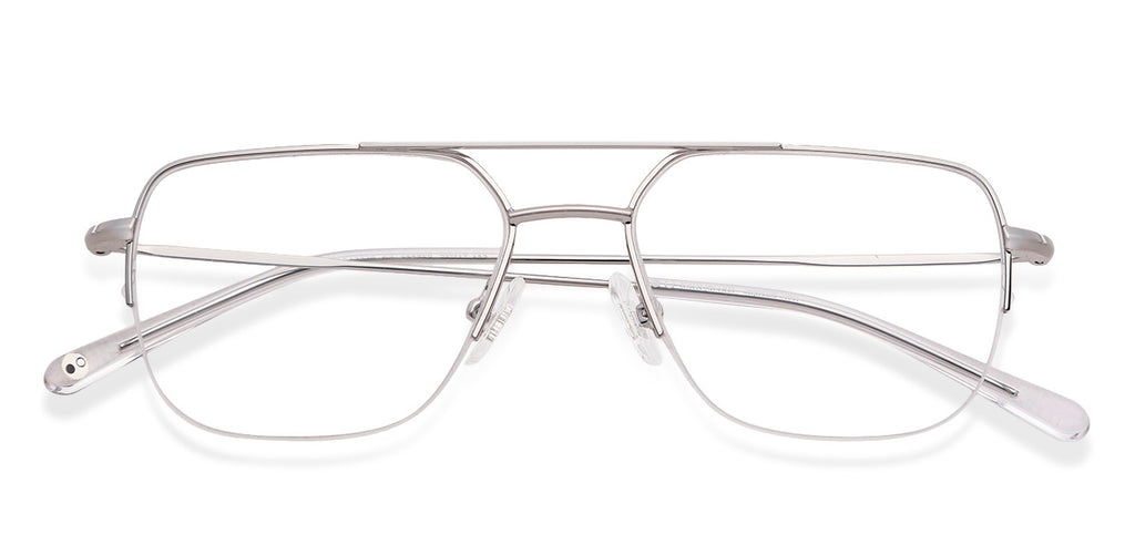 Half Rim Eyeglasses-Frame Square--EG Half Rim Eyeglasses-Frame Square--EG