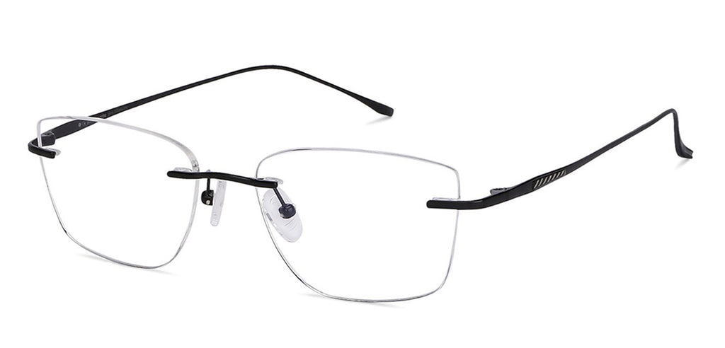 Rimless Eyeglasses-Frame Square--EG Rimless Eyeglasses-Frame Square--EG