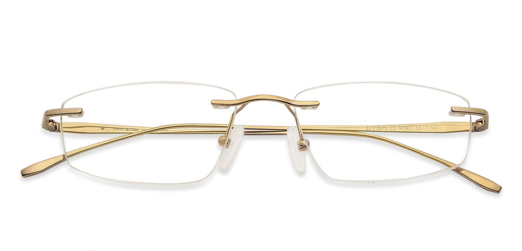 Rimless Eyeglasses-Frame Rectangle--EG Rimless Eyeglasses-Frame Rectangle--EG