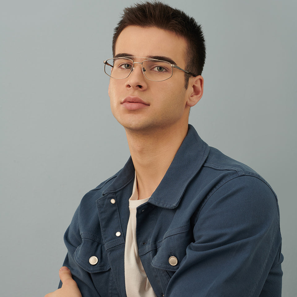 John Jacobs Eyeglasses-Frame Rectangle--EG John Jacobs Eyeglasses-Frame Rectangle--EG