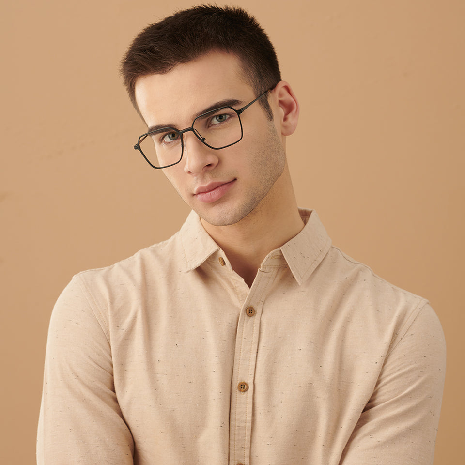 John Jacobs Eyeglasses-Frame Square--EG John Jacobs Eyeglasses-Frame Square--EG