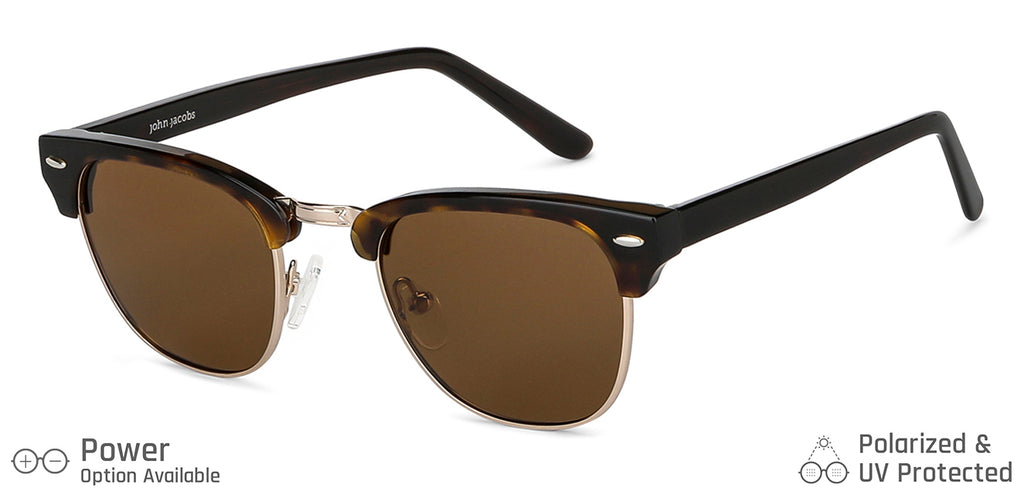 John Jacobs Sunglasses-Frame Clubmaster--SG John Jacobs Sunglasses-Frame Clubmaster--SG