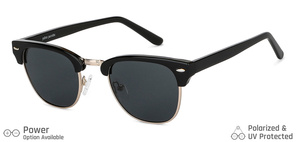 John Jacobs Sunglasses-Frame Clubmaster--SG John Jacobs Sunglasses-Frame Clubmaster--SG