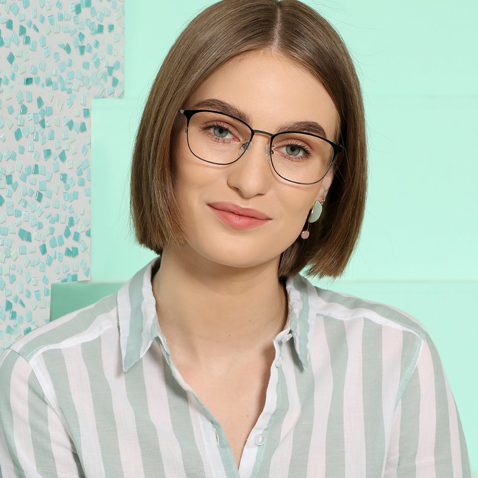 Full Rim Eyeglasses-Frame Square--EG Full Rim Eyeglasses-Frame Square--EG