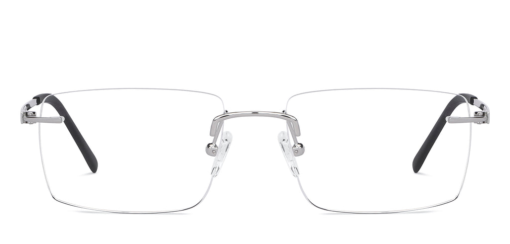 Rimless Eyeglasses-Frame Rectangle--EG Rimless Eyeglasses-Frame Rectangle--EG