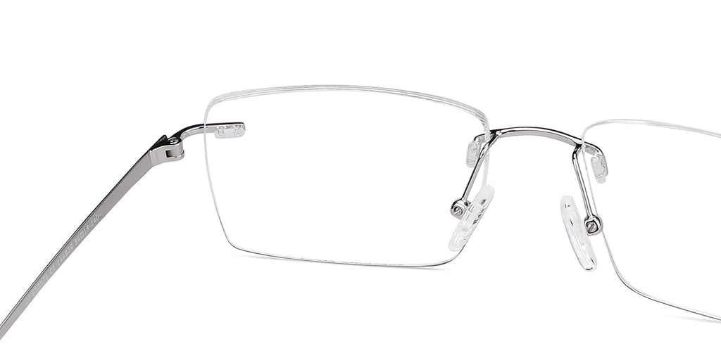 Rimless Eyeglasses-Frame Rectangle--EG Rimless Eyeglasses-Frame Rectangle--EG