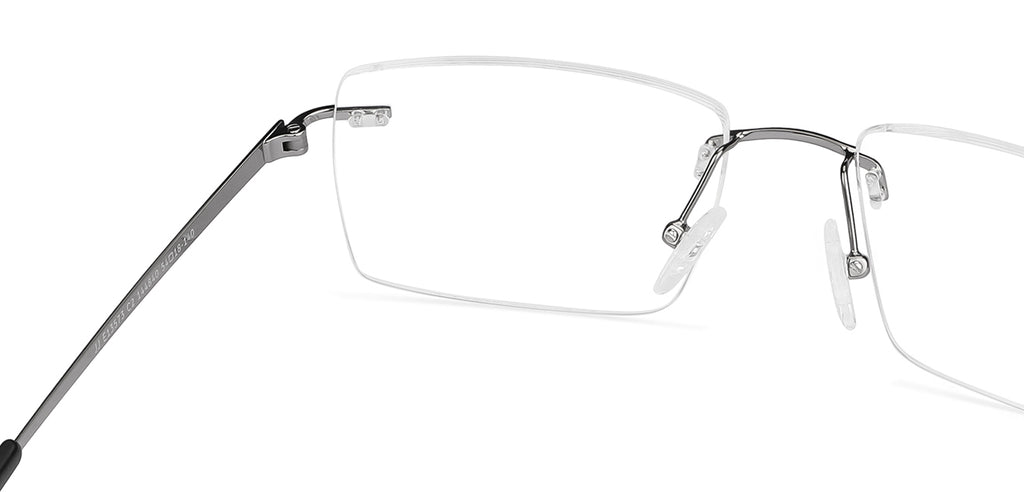 Rimless Eyeglasses-Frame Rectangle--EG Rimless Eyeglasses-Frame Rectangle--EG