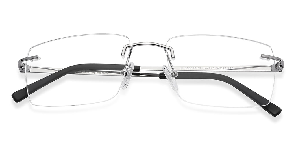 Rimless Eyeglasses-Frame Rectangle--EG Rimless Eyeglasses-Frame Rectangle--EG