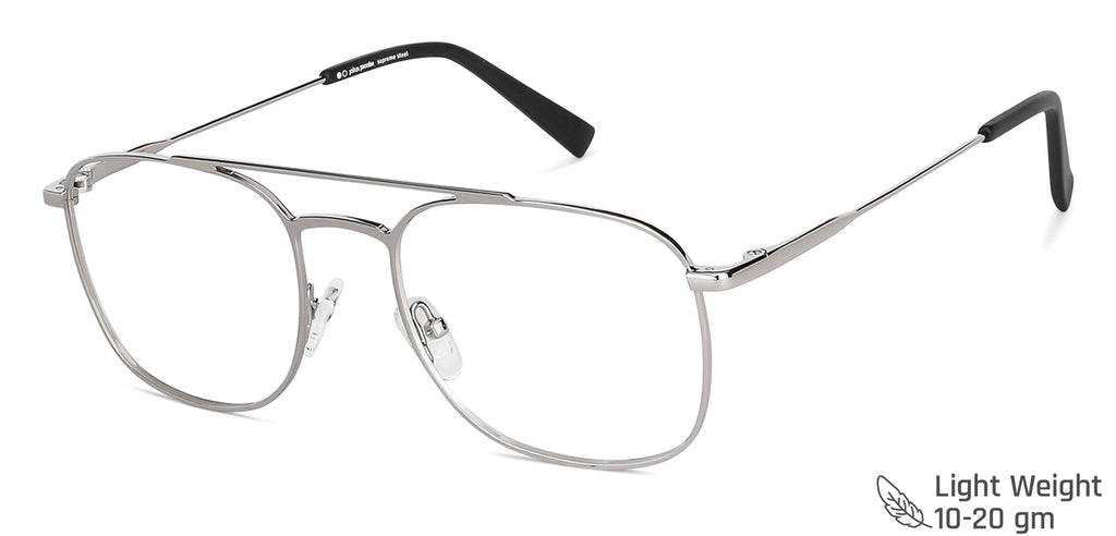 John Jacobs Eyeglasses-Frame Rectangle--EG John Jacobs Eyeglasses-Frame Rectangle--EG