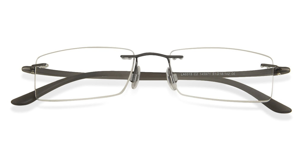 Rimless Eyeglasses-Frame Rectangle--EG Rimless Eyeglasses-Frame Rectangle--EG