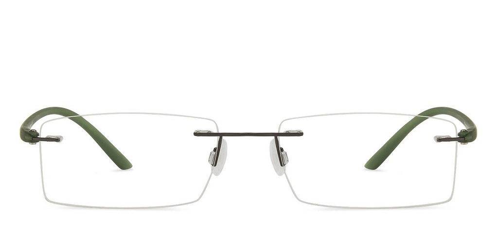 Rimless Eyeglasses-Frame Rectangle--EG Rimless Eyeglasses-Frame Rectangle--EG