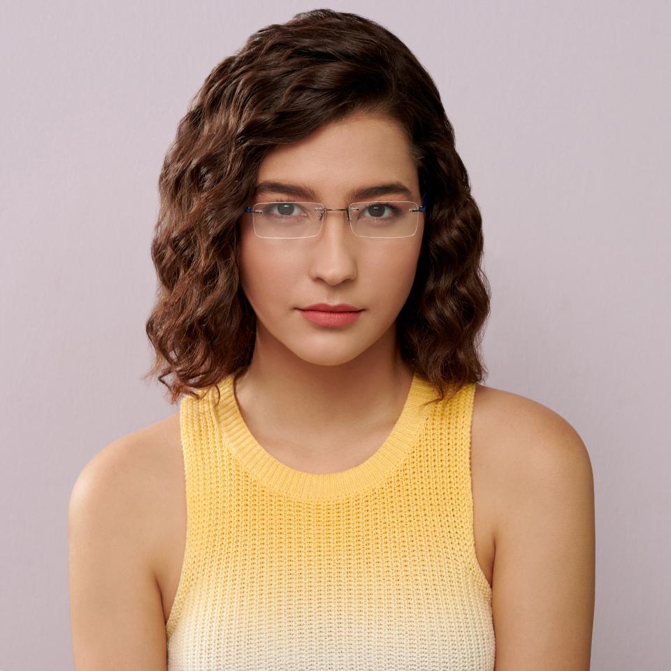 Rimless Eyeglasses-Frame Rectangle--EG Rimless Eyeglasses-Frame Rectangle--EG