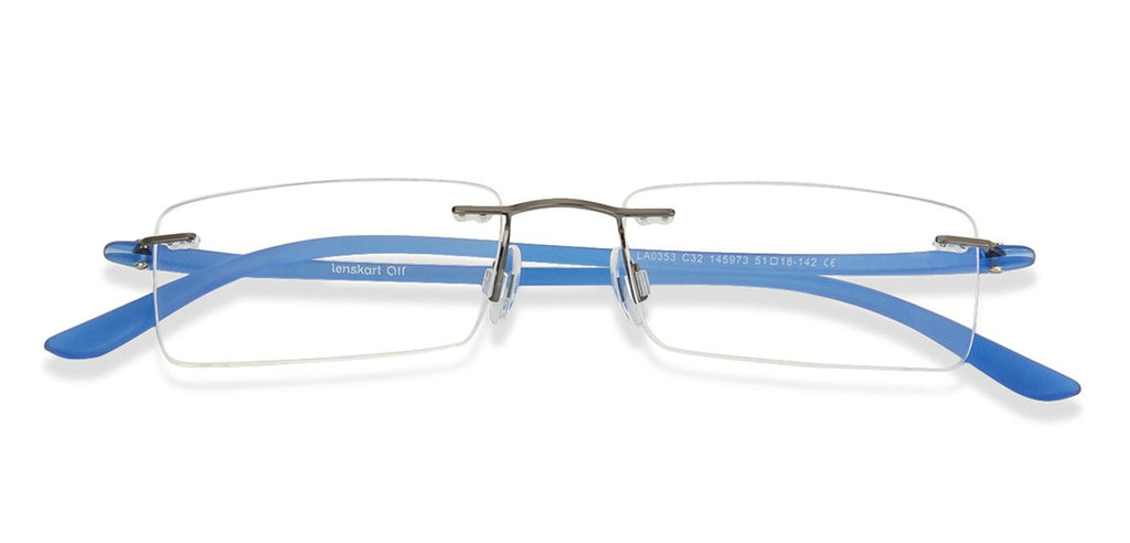 Rimless Eyeglasses-Frame Rectangle--EG Rimless Eyeglasses-Frame Rectangle--EG