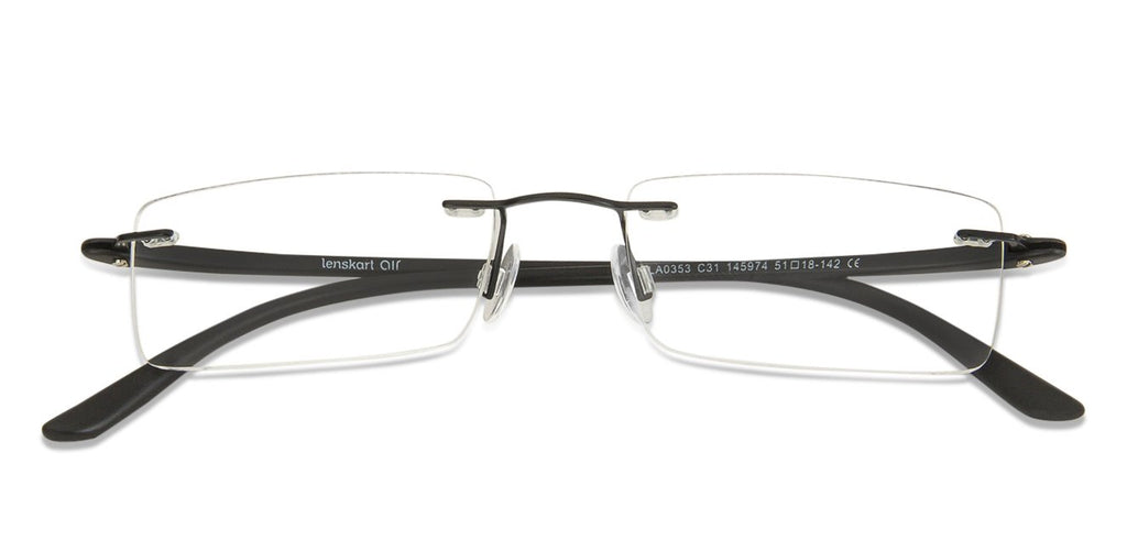 Rimless Eyeglasses-Frame Rectangle--EG Rimless Eyeglasses-Frame Rectangle--EG