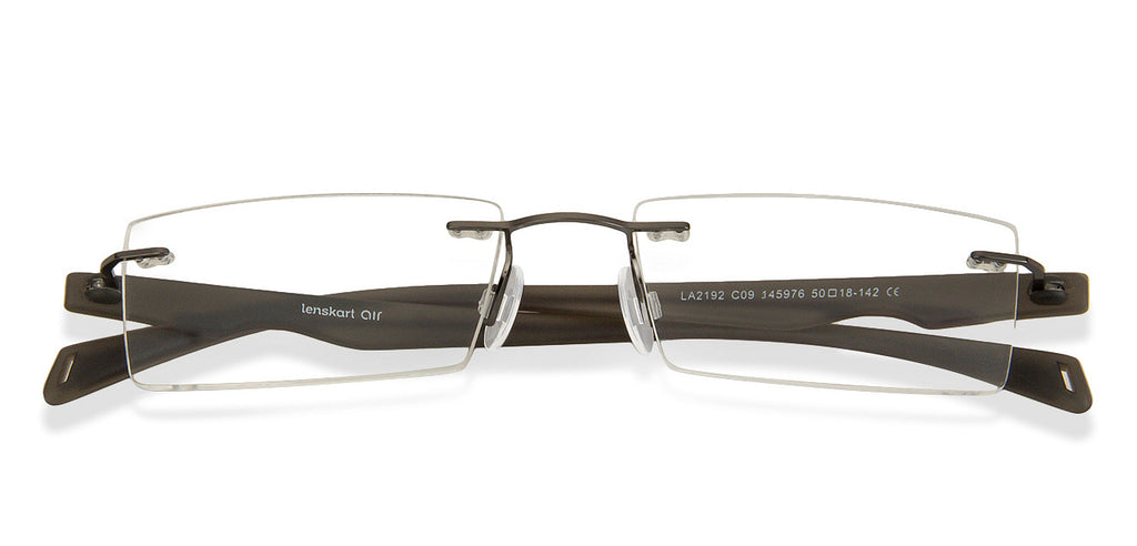 Rimless Eyeglasses-Frame Rectangle--EG Rimless Eyeglasses-Frame Rectangle--EG