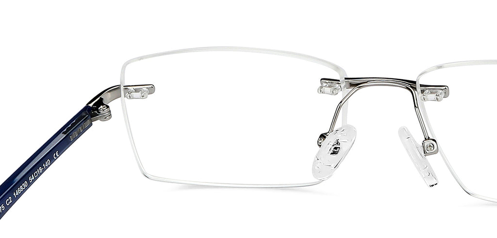Rimless Eyeglasses-Frame Rectangle--EG Rimless Eyeglasses-Frame Rectangle--EG