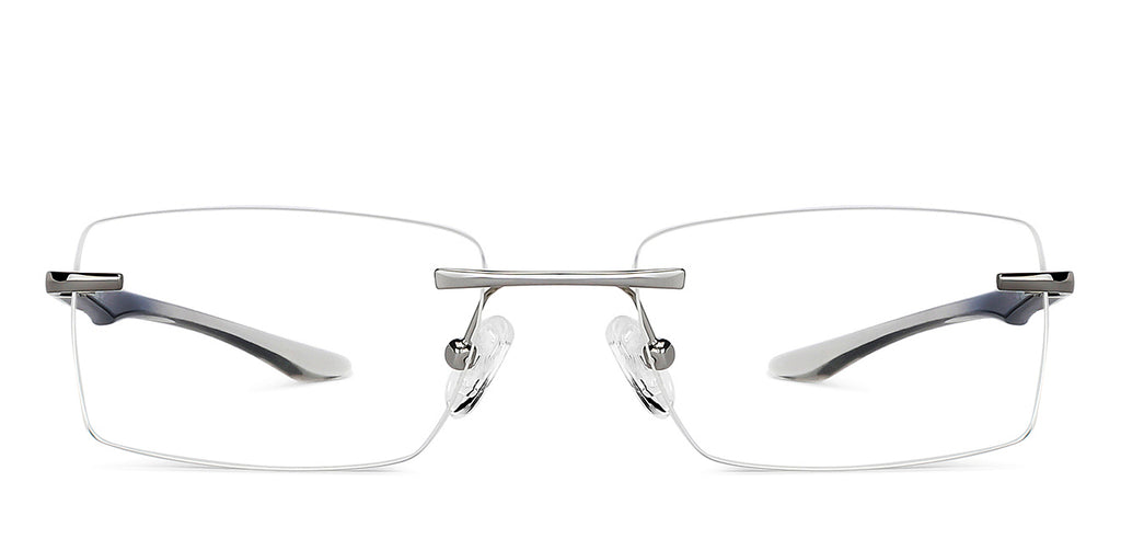 Rimless Eyeglasses-Frame Rectangle--EG Rimless Eyeglasses-Frame Rectangle--EG