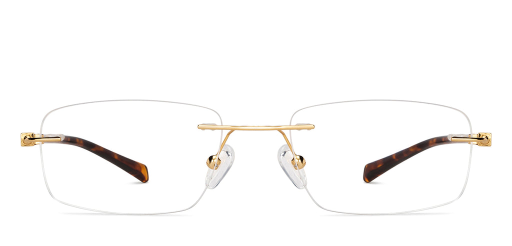 Rimless Eyeglasses-Frame Rectangle--EG Rimless Eyeglasses-Frame Rectangle--EG