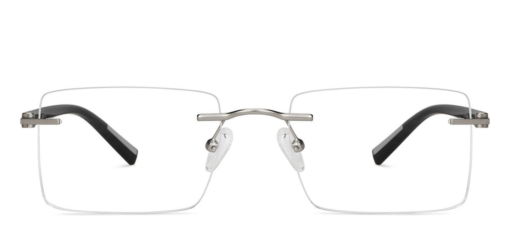 Rimless Eyeglasses-Frame Rectangle--EG Rimless Eyeglasses-Frame Rectangle--EG