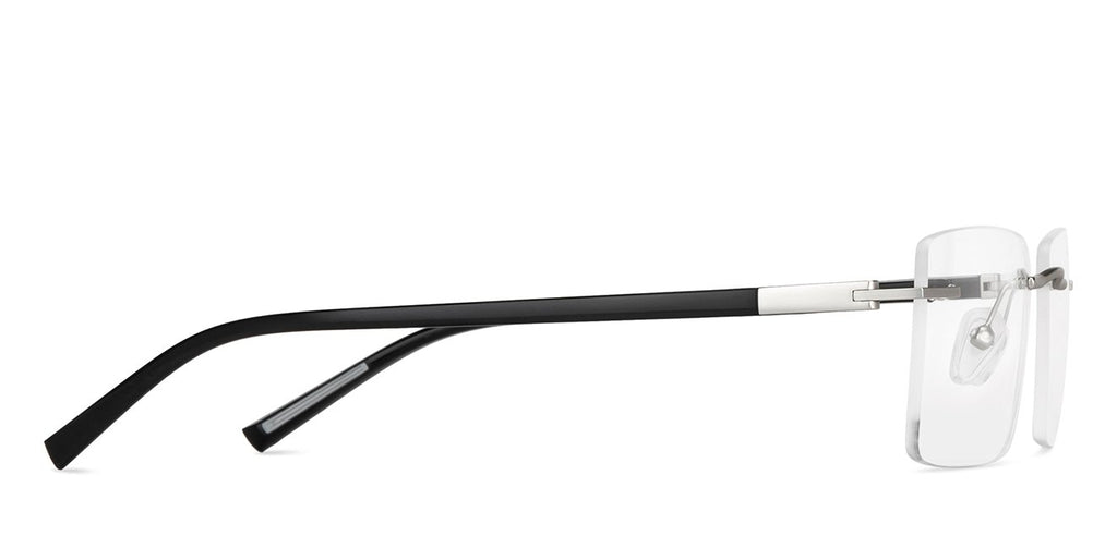 Rimless Eyeglasses-Frame Rectangle--EG Rimless Eyeglasses-Frame Rectangle--EG