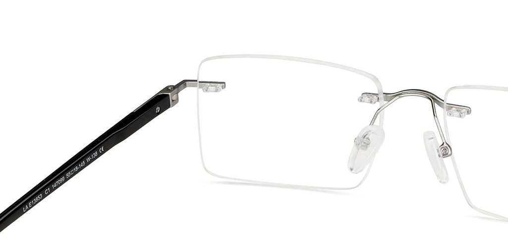 Rimless Eyeglasses-Frame Rectangle--EG Rimless Eyeglasses-Frame Rectangle--EG