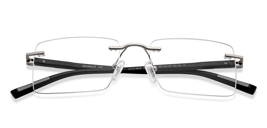Rimless Eyeglasses-Frame Rectangle--EG Rimless Eyeglasses-Frame Rectangle--EG