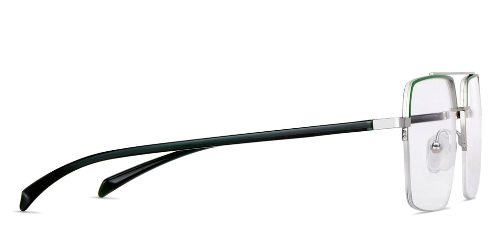 Half Rim Eyeglasses-Frame Square--EG Half Rim Eyeglasses-Frame Square--EG